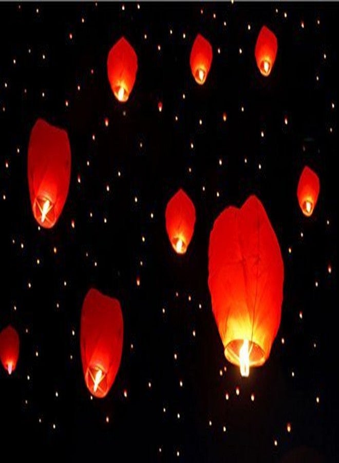 Crazy Sutra Zing by Crazy Sutra? Multicolor Paper Sky Lantern Hot Air Ballons Wish Candles Flying Lanterns Sky Lanterns hot air Balloon Sky Lanterns Suitable for Various Occasions (Pack of 1). - Image 4